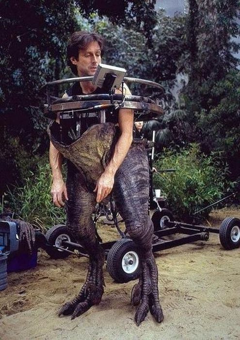 coulisses films cultes (Un raptor dnas Jurassic Park)